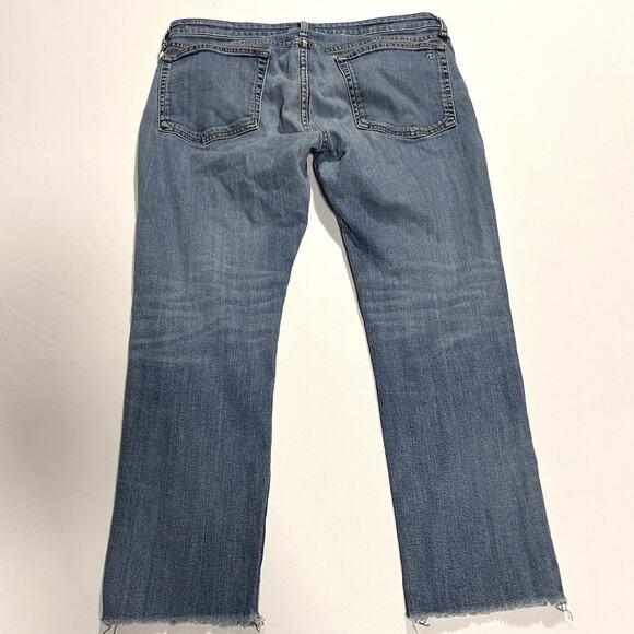 Rag & Bone Dre Low Rise Slim Boyfriend Jeans Women’s Distressed Hem Mariposa 32 - Picture 5 of 10